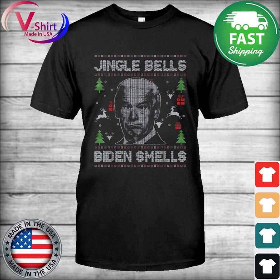 Anti Biden Jingle Bells Biden Smells Ugly Christmas Sweatshirt