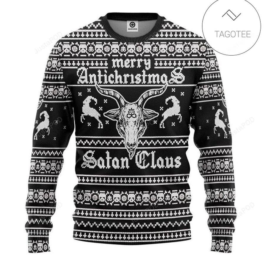 Antichristmas Satan Claus Sweatshirt Apparel Ugly Sweater
