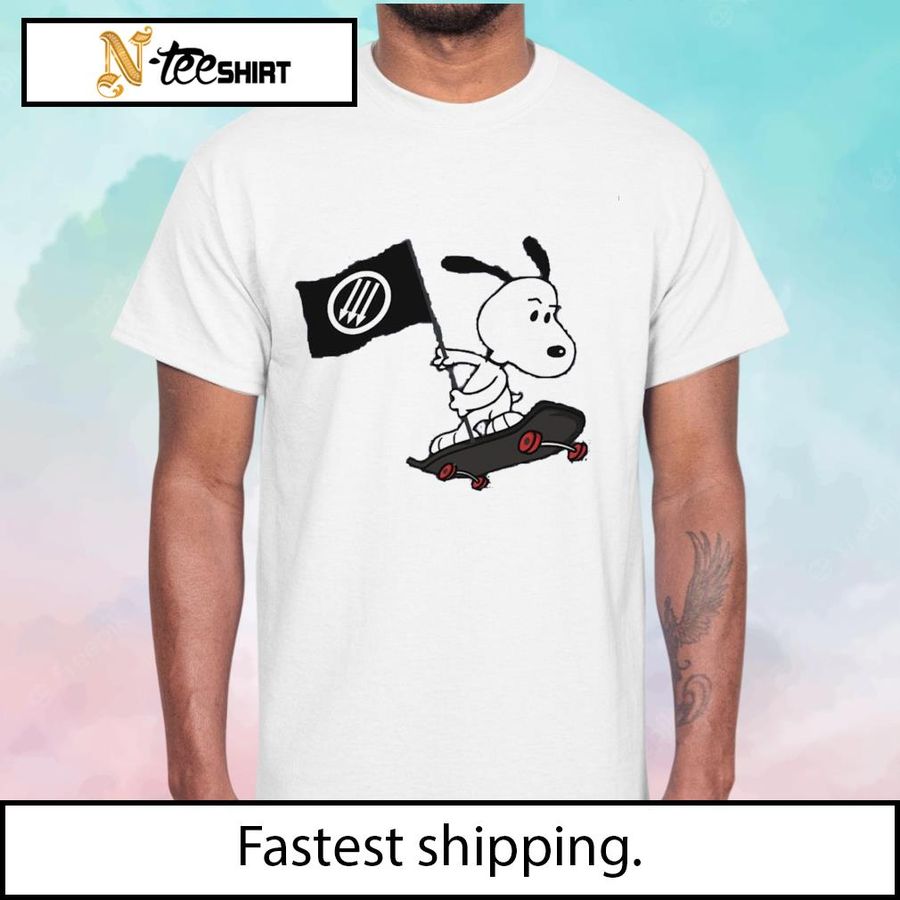 Antifa Antifascist Snoopy skateboard shirt