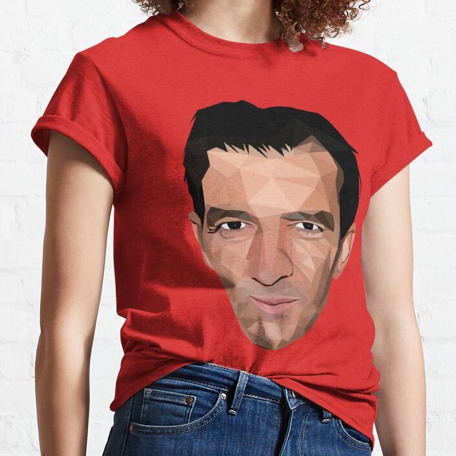 Antonio Banderas  low poly art Classic T-Shirt
