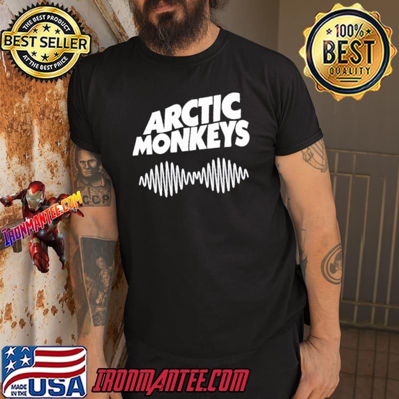 Arctic monkeys white logo band shirt