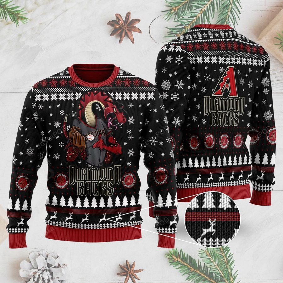 Arizona Diamondbacks Ugly Christmas Sweater All Over Print Sweatshirt Ugly