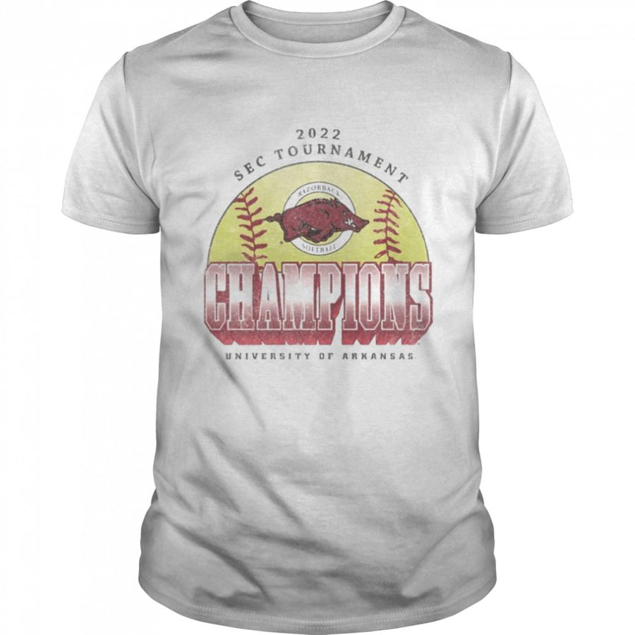Arkansas Razorbacks 2022 SEC Softball Tournament Champions vintage shirt
