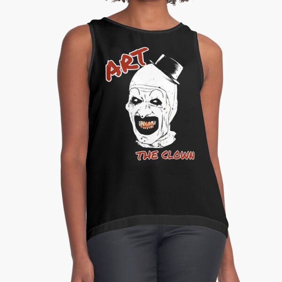 Art the clown "Terrifier" horror artwork Sleeveless Top