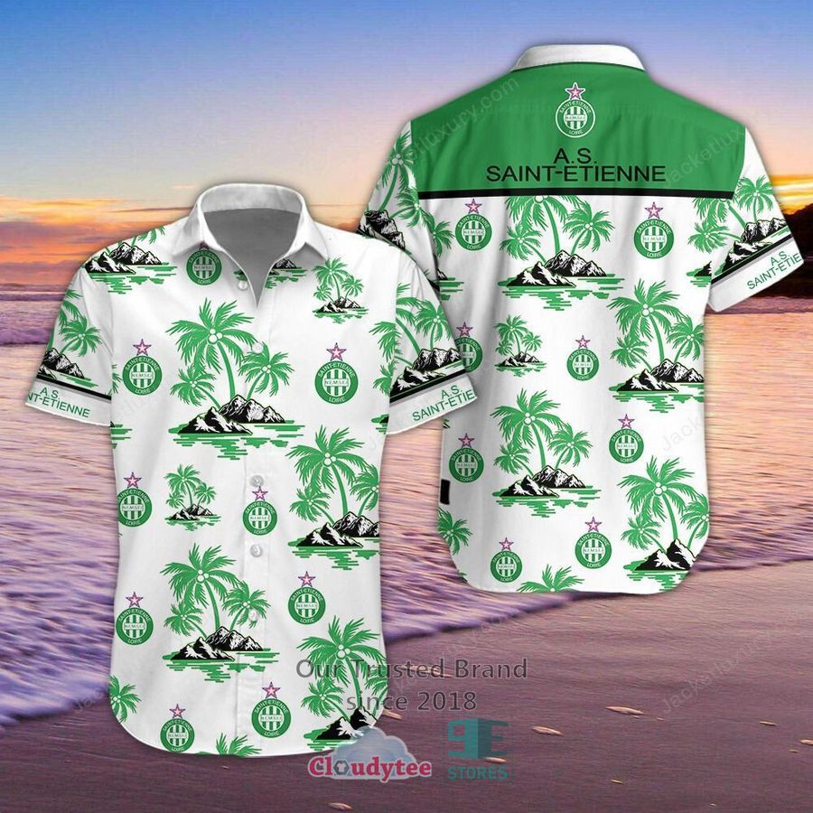 AS Saint-Etienne Hawaiian Shirt, Shorts – LIMITED EDITION