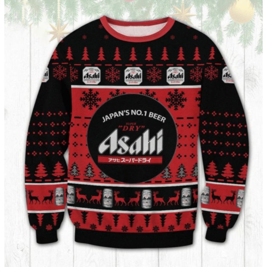 Asahi Super Dry Beer Ugly Sweater