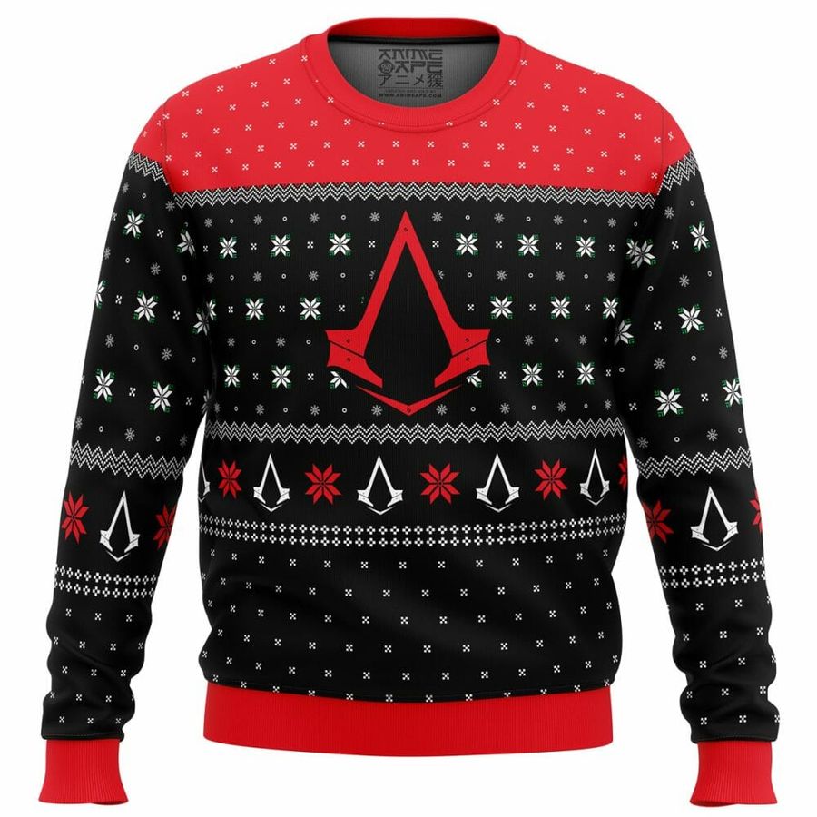 Assassins Creed Assassin Insignia Symbol Ugly Christmas Sweater