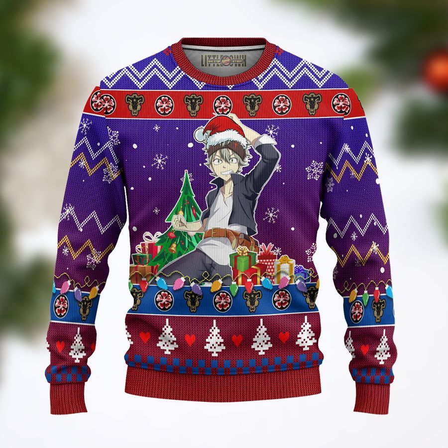 Asta Anime Black Clover Ugly Sweater