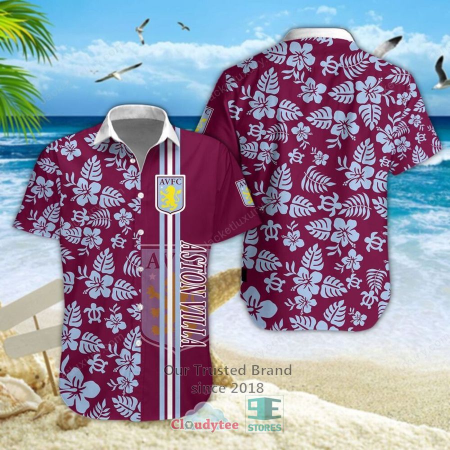 Aston Villa F.C Hawaiian Shirt, Shorts – LIMITED EDITION