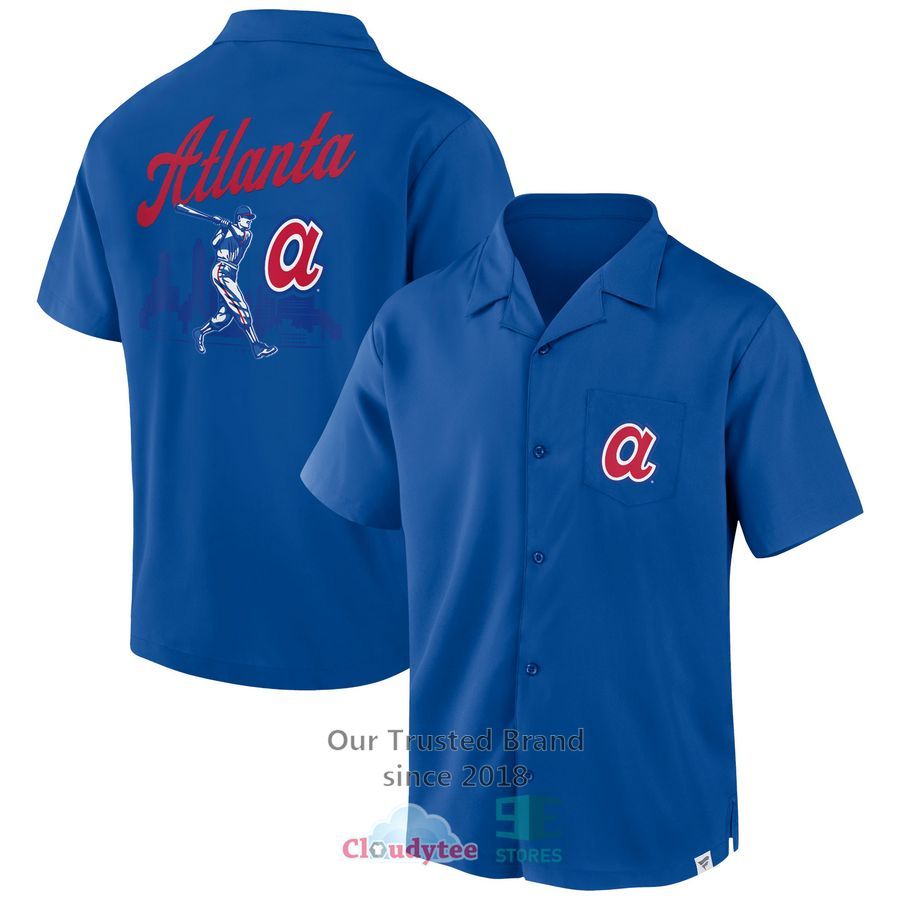 Atlanta Braves Fanatics Branded Proven Winner Camp Royal Hawaiian Shirt – LIMITED EDITION