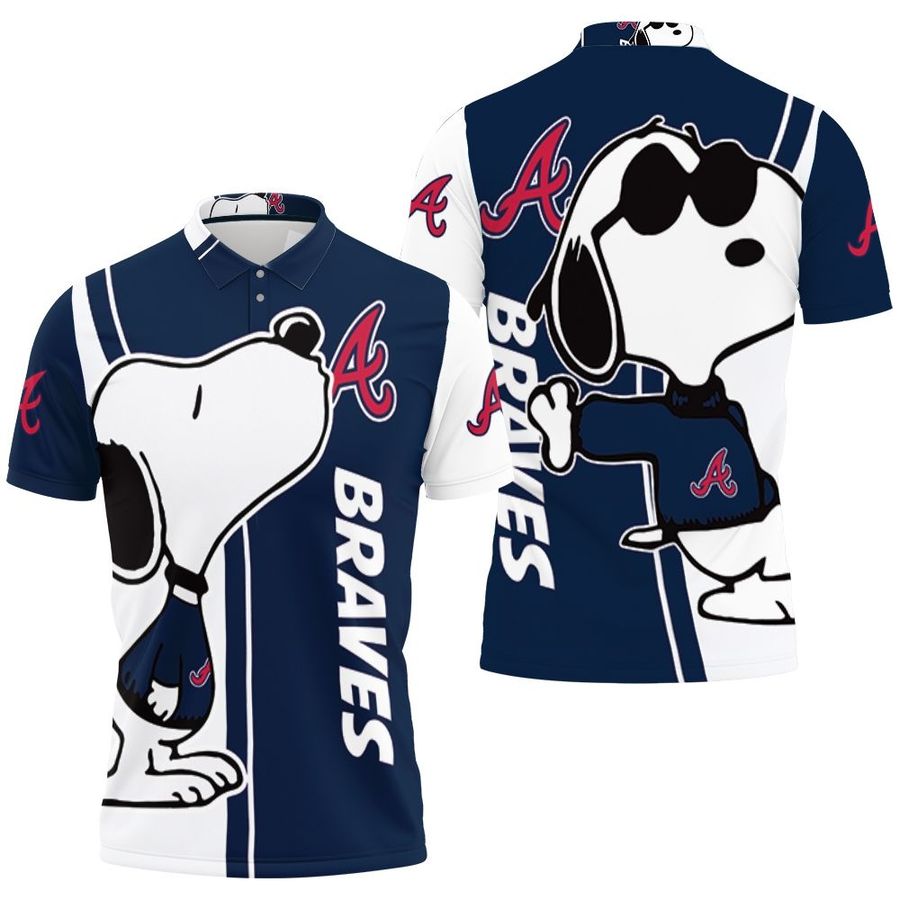 Atlanta Braves Snoopy Lover 3d Printed Polo 3d T-shirt