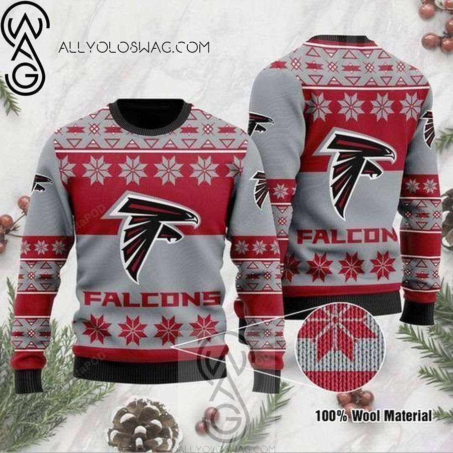 Atlanta Falcons American Football Team Holiday Party Ugly Christmas Sweater
