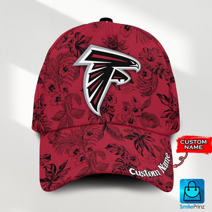 Atlanta Falcons Tropical Hawaiian Classic Baseball Cap Hat Metal Design Custom Gifts For Men Dad Nfl Fans