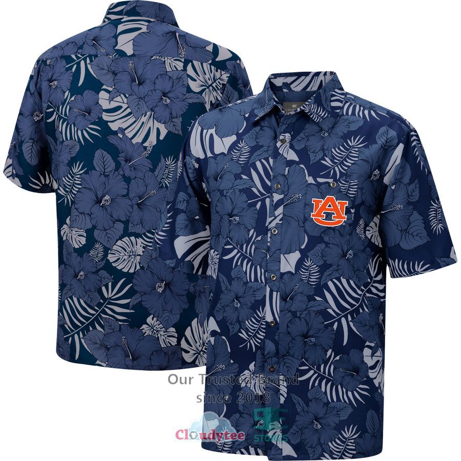 Auburn Tigers Colosseum The Dude Camp Navy Hawaiian Shirt – LIMITED EDITION – LIMITED EDITION