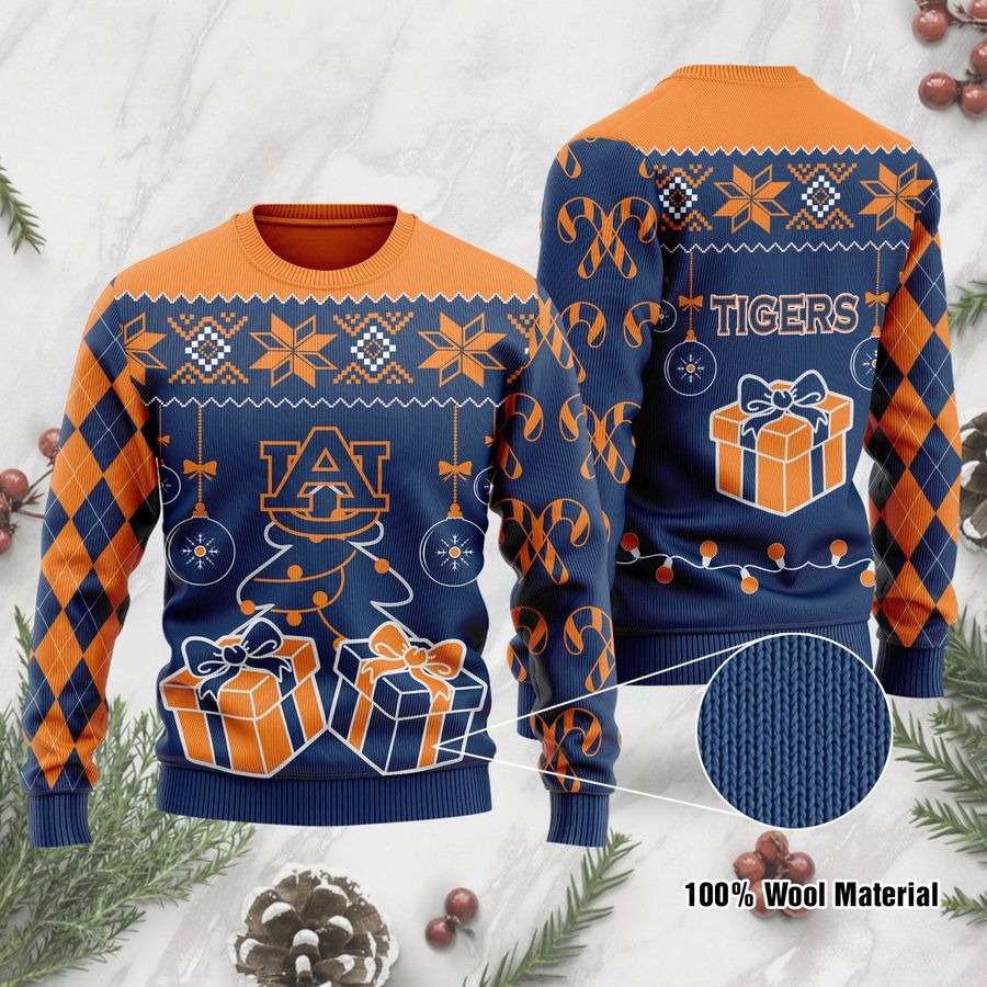 Auburn Tigers Funny Ugly Christmas Sweater, Ugly Sweater, Christmas Sweaters, Hoodie, Sweatshirt, Sweater