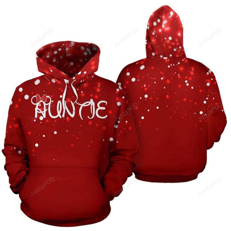 Auntie Christmas 3D All Over Print Hoodie, Zip-up Hoodie, Ugly Sweater, Christmas Sweaters, Hoodie, Sweater
