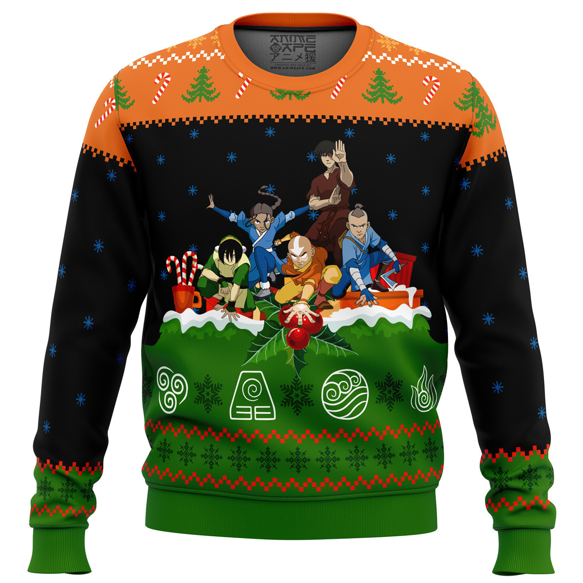 Avatar the Last Airbender On the Chimney Top Ugly Sweater