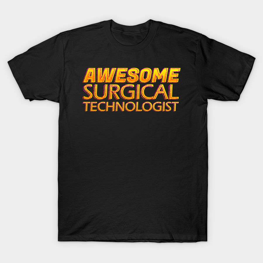 Awesome Surgical Technologist Neon Text Sign, Typography Outline T-shirt, Hoodie, SweatShirt, Long Sleeve