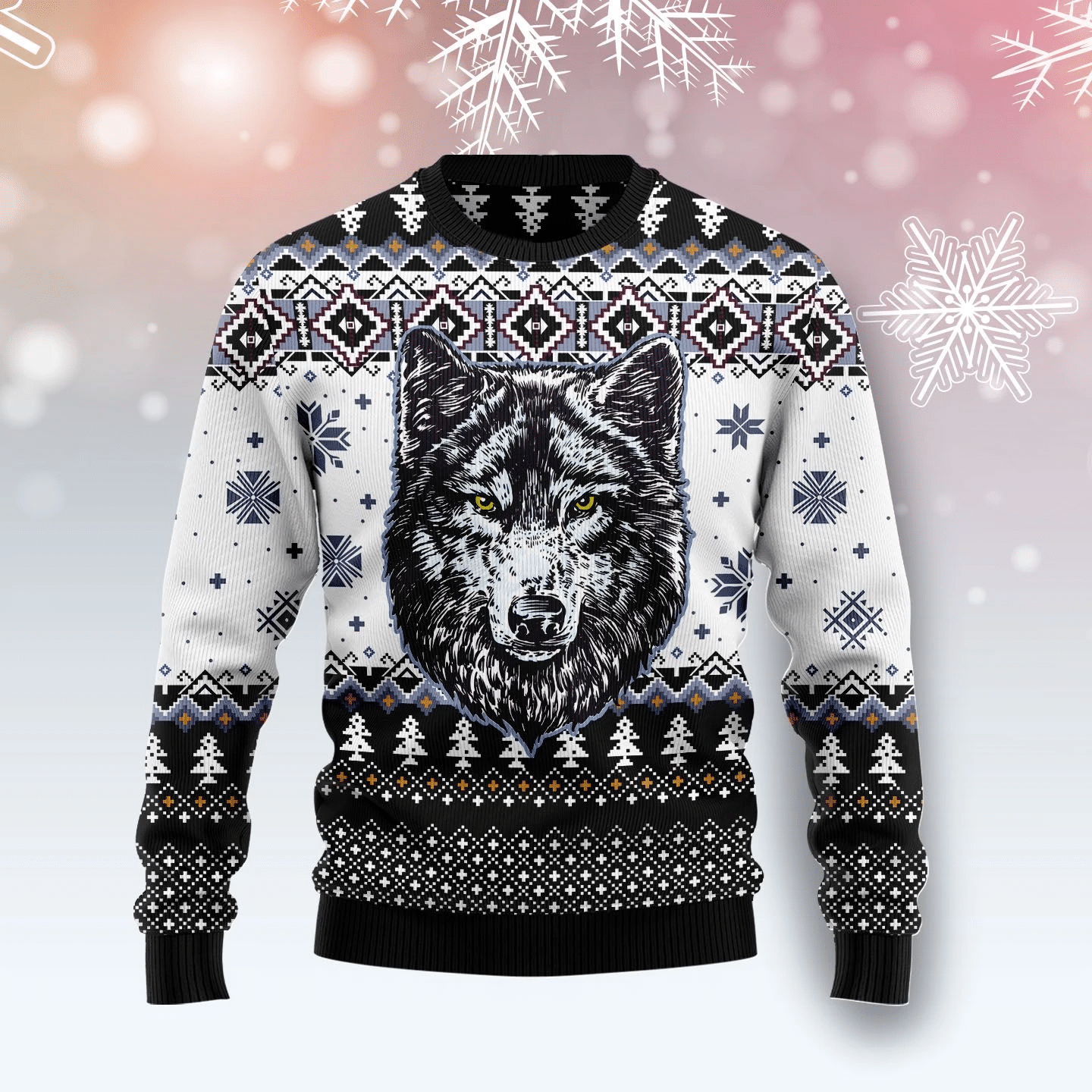 Awesome Wolf Christmas Ugly Sweater.png