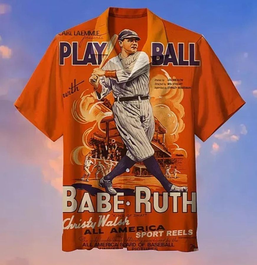 Babe Ruth New York Yankees Hawaiian Shirt