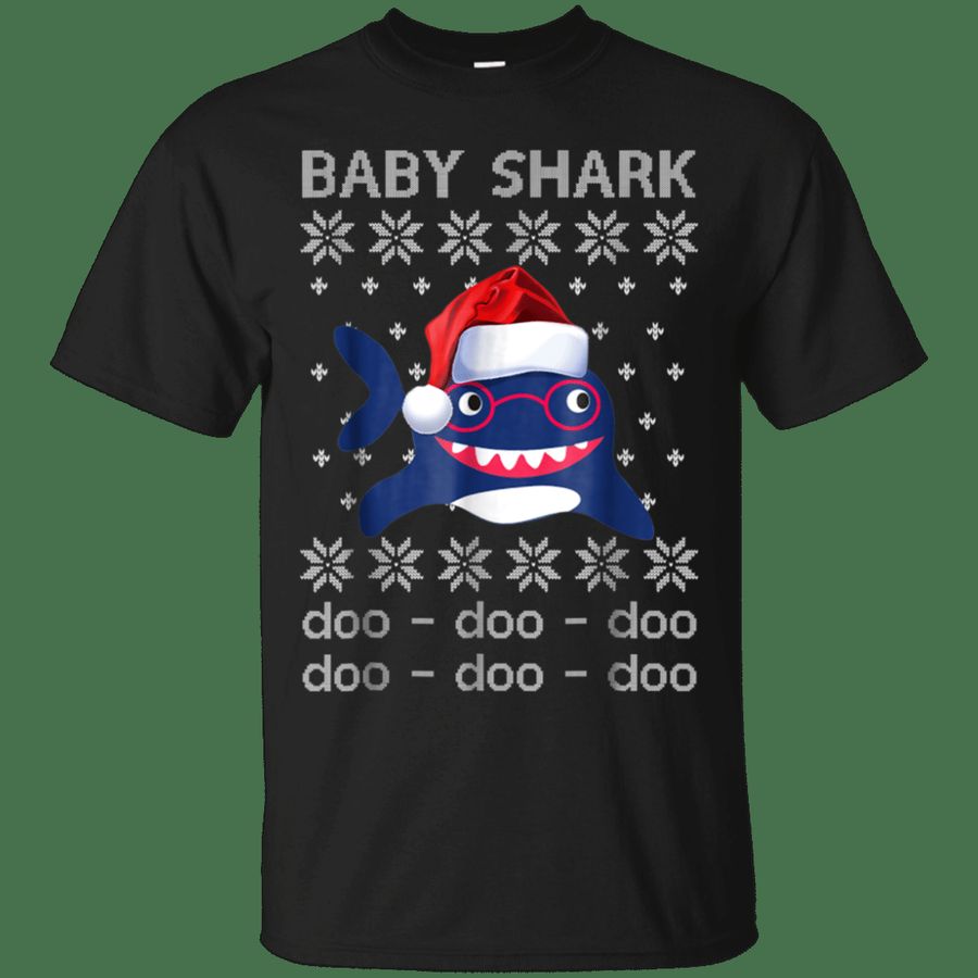 Baby Shark Christmas Shirt for Matching Family Pajama Cotton Shirt, Gift