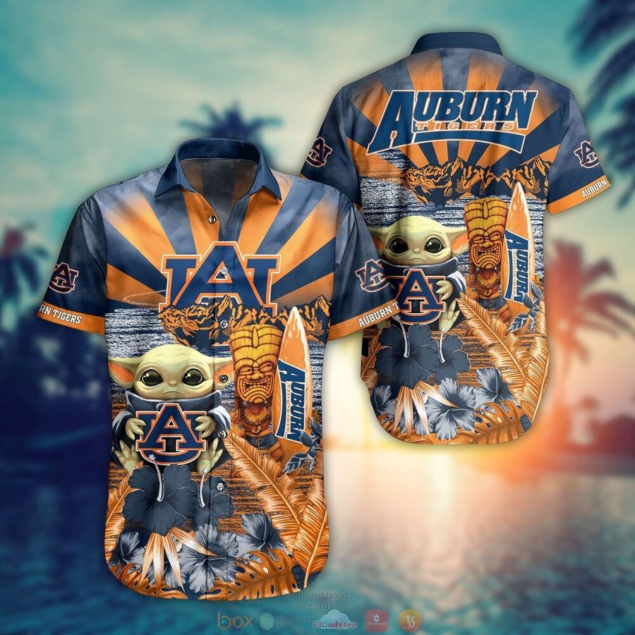 Baby Yoda Auburn Tigers Hawaiian Shirt