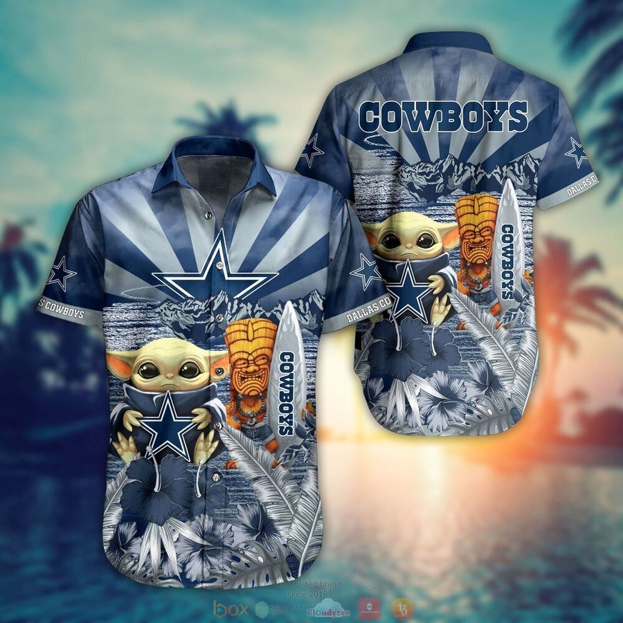 Baby Yoda Dallas Cowboys Hawaiian Shirt