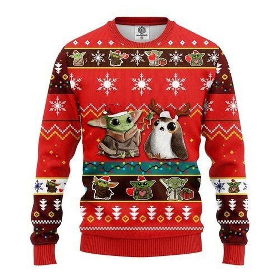 Baby Yoda For Unisex Ugly Christmas Sweater All Over Print