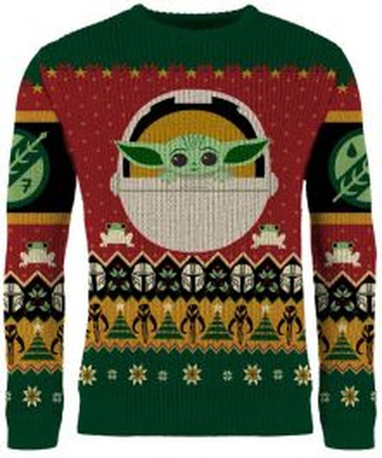 Baby Yoda Grogu Ugly Christmas Sweater
