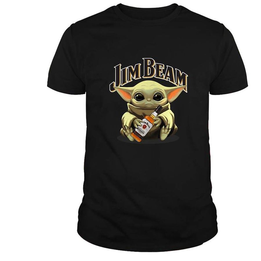 Baby Yoda Hug Jim Bean T Shirt Black Kb5pi Plus Size