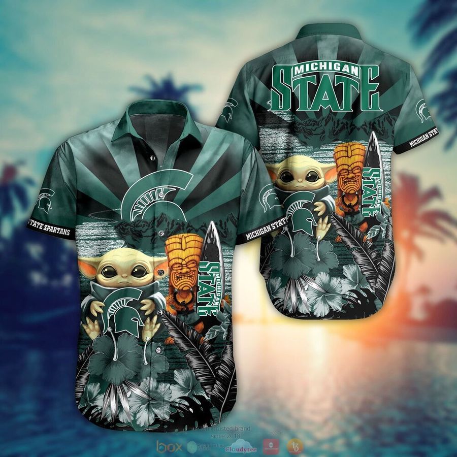 Baby Yoda Michigan State Spartans Hawaiian Shirt