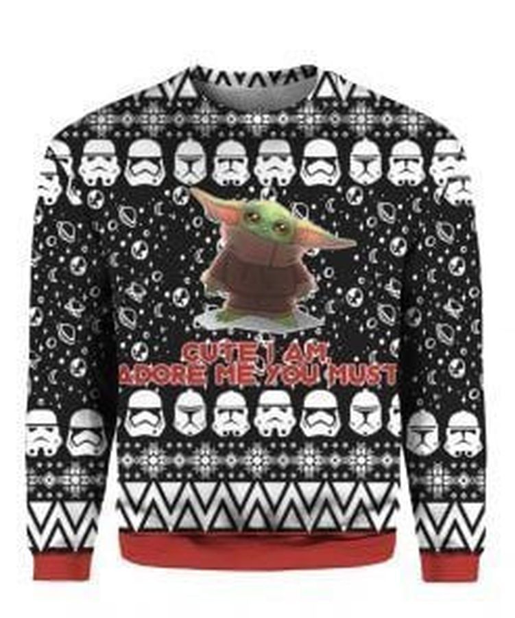 Baby Yoda Star Wars Ugly Christmas Sweater All Over Print