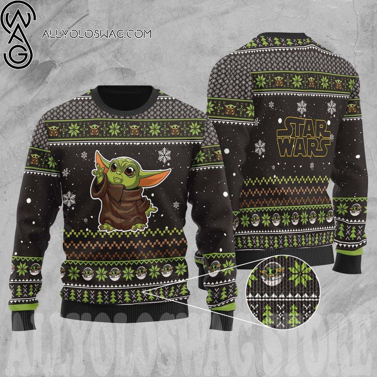 Baby Yoda Star Wars Ugly Christmas Sweater