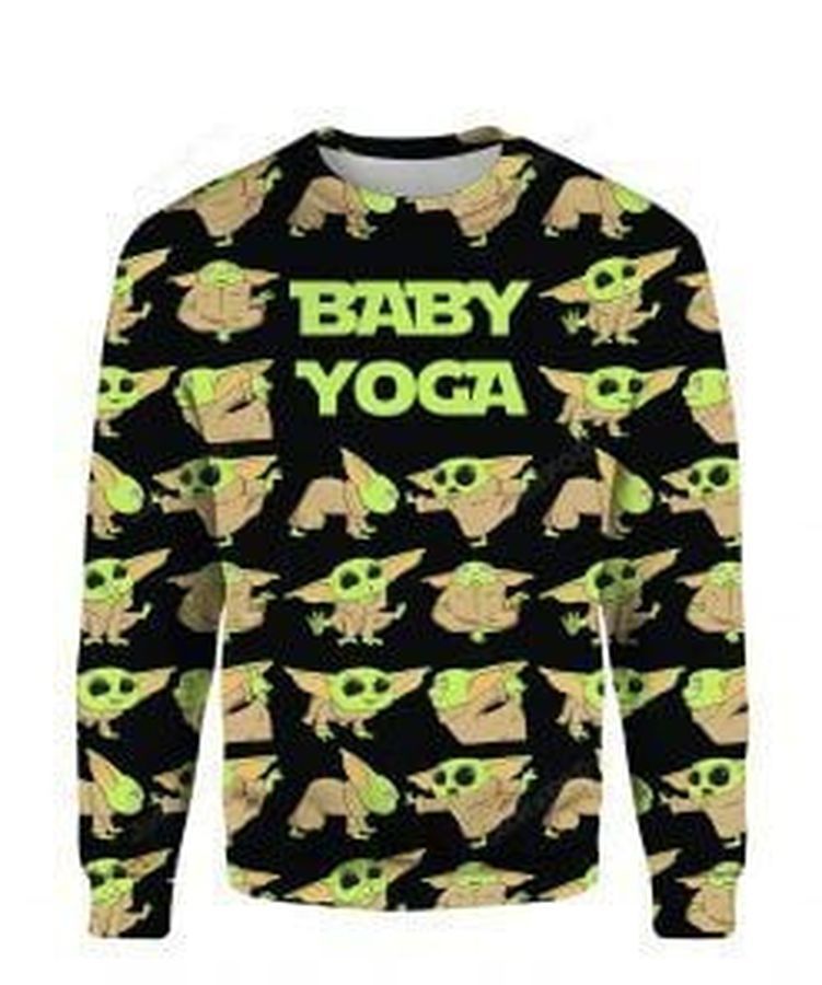 Baby Yoda Ugly Christmas Sweater All Over Print Sweatshirt Ugly