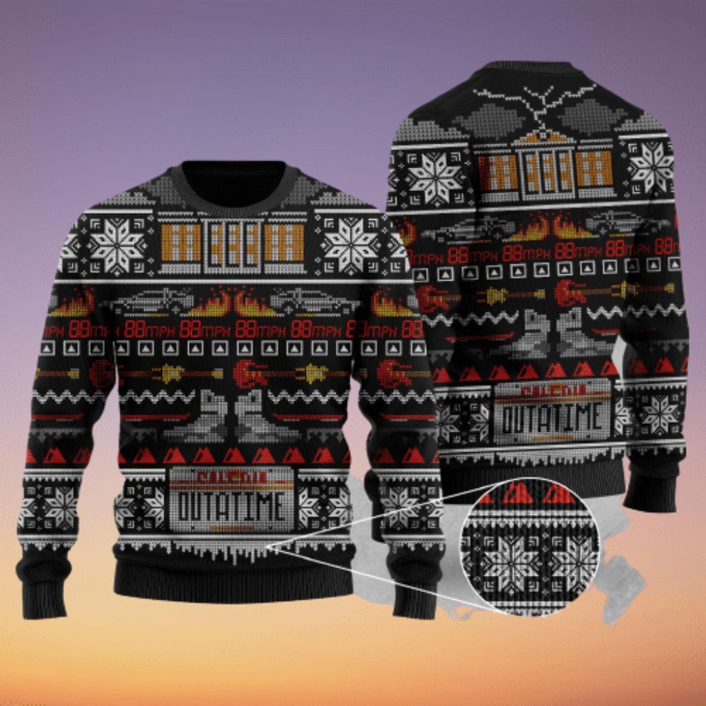 Back to the future Dutatime Ugly Sweater