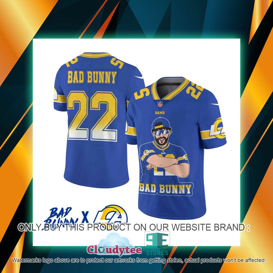 Bad Bunny Los Angeles Rams Football Jersey – LIMITED EDITION