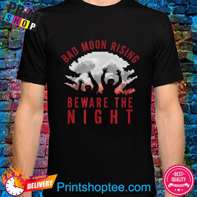 Bad moon zombies halloween nights shirt