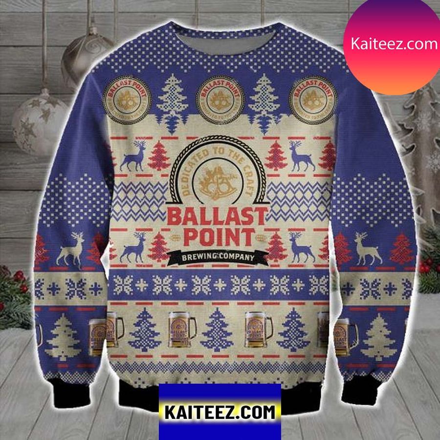 Ballast Point Brewing Company 3D Christmas Ugly Sweater