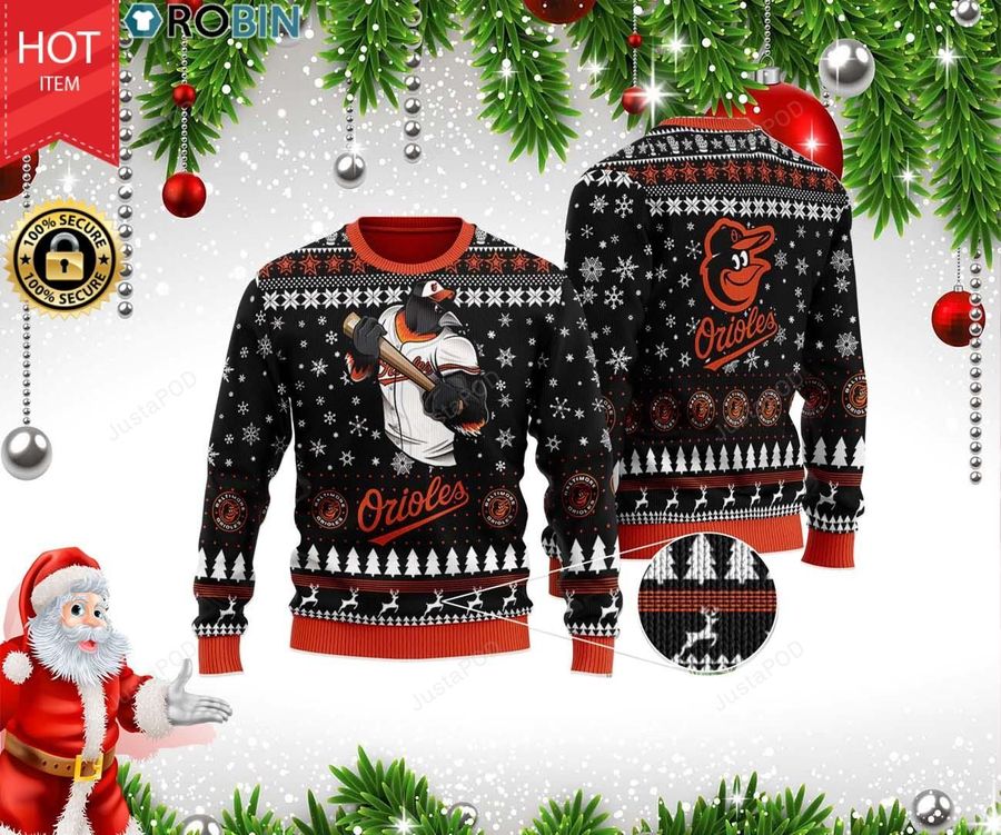 Baltimore Orioles Team Ugly Christmas Sweater, All Over Print Sweatshirt, Ugly Sweater, Christmas Sweaters, Hoodie, Sweater