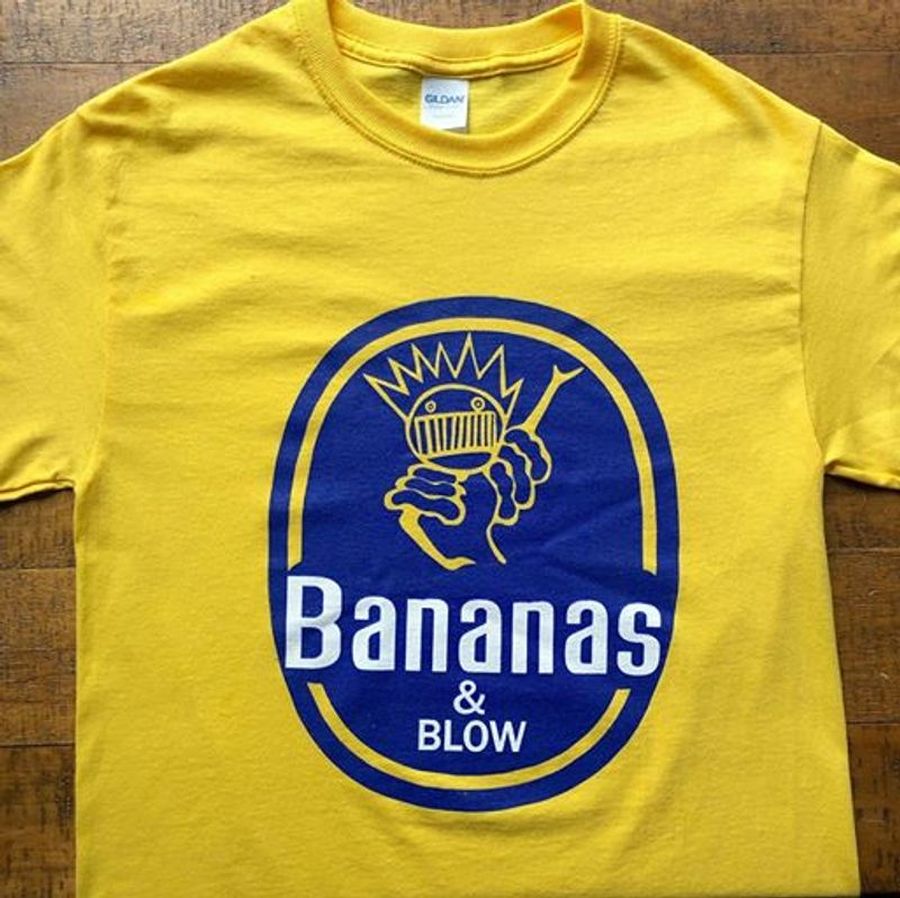 Bananas And Blow T Shirt Orange A8 Quhf5 Plus Size