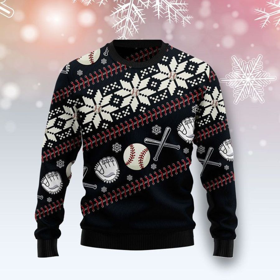 Baseball Christmas Ugly Sweater - 202
