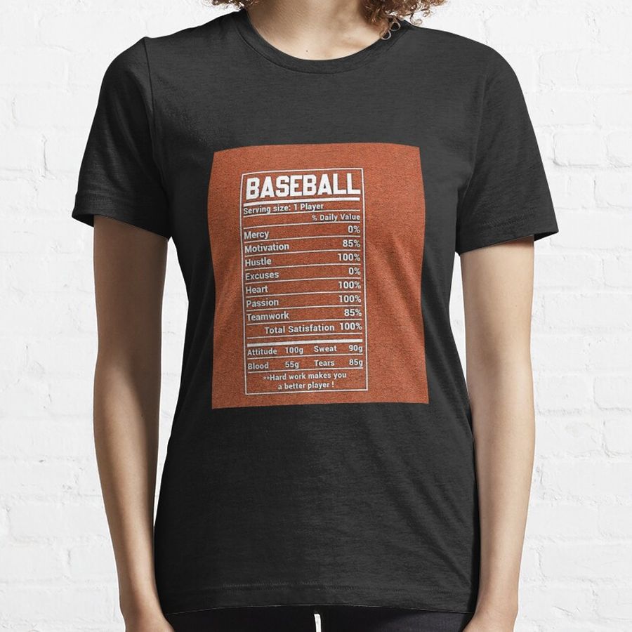 Baseball Happy Place Facts Essential T-Shirt