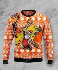 Basketball Ugly Christmas Sweater, All Over Print Sweatshirt