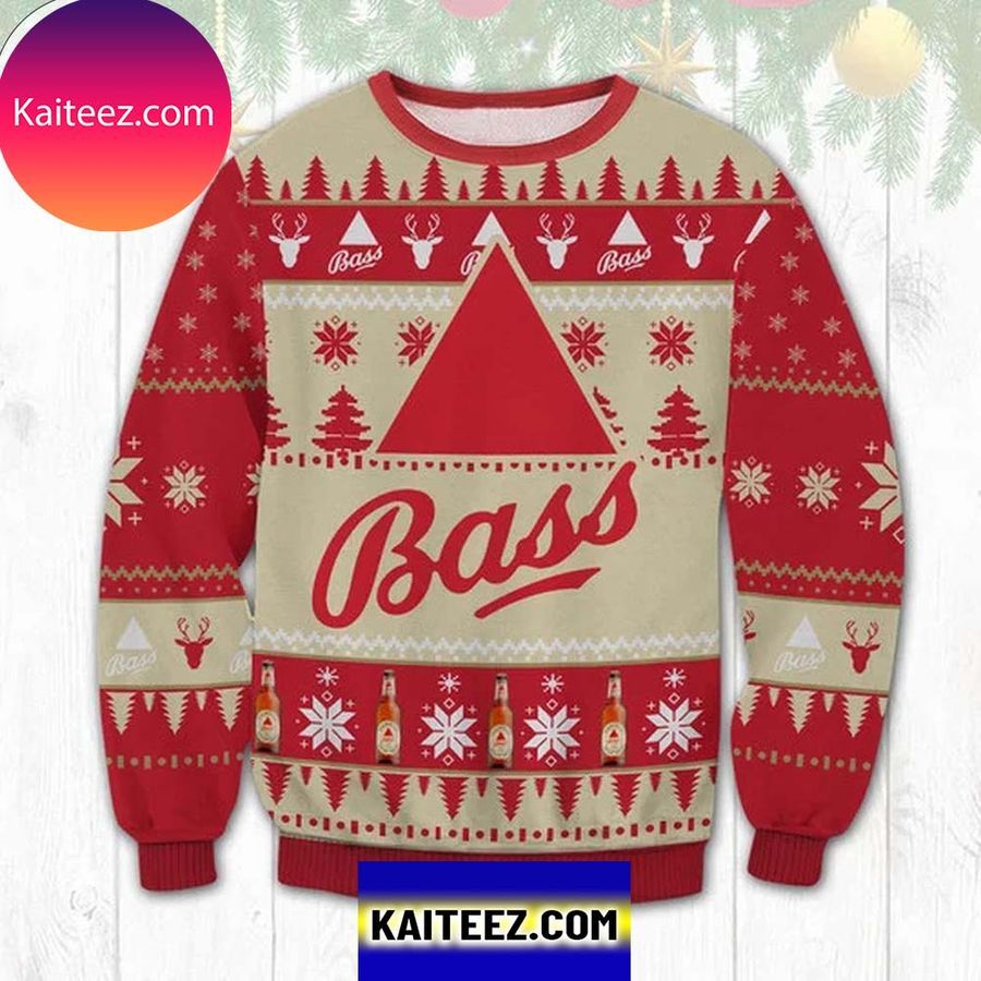 Bass Beer 3D Christmas Ugly Sweater