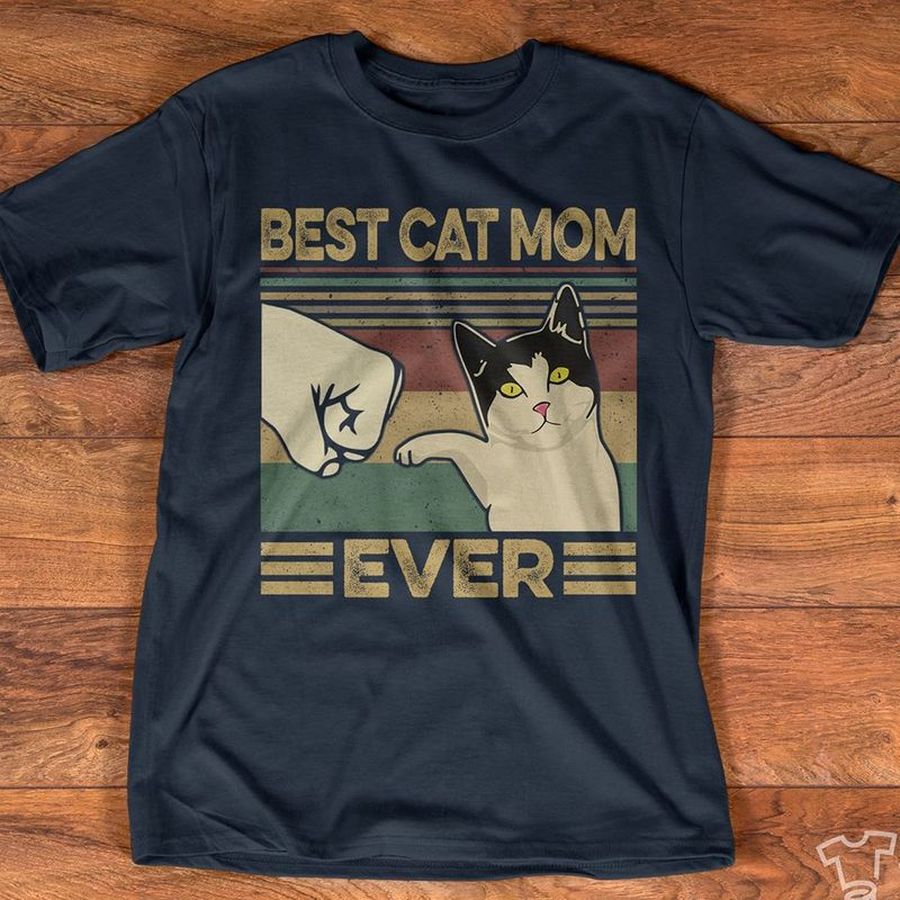 Bat Cat Mom Ever T Shirt Navy Ei3c4 Plus Size