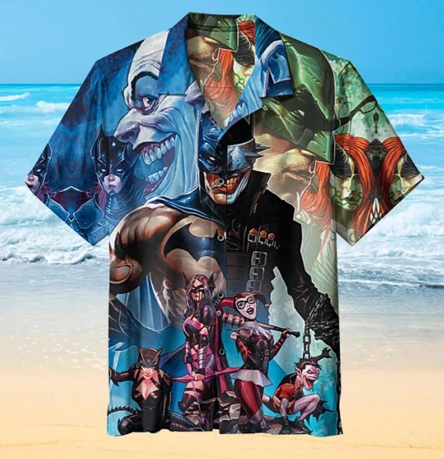 Batman Who Laughing Hawaiian Shirt | Thekingshirt.com