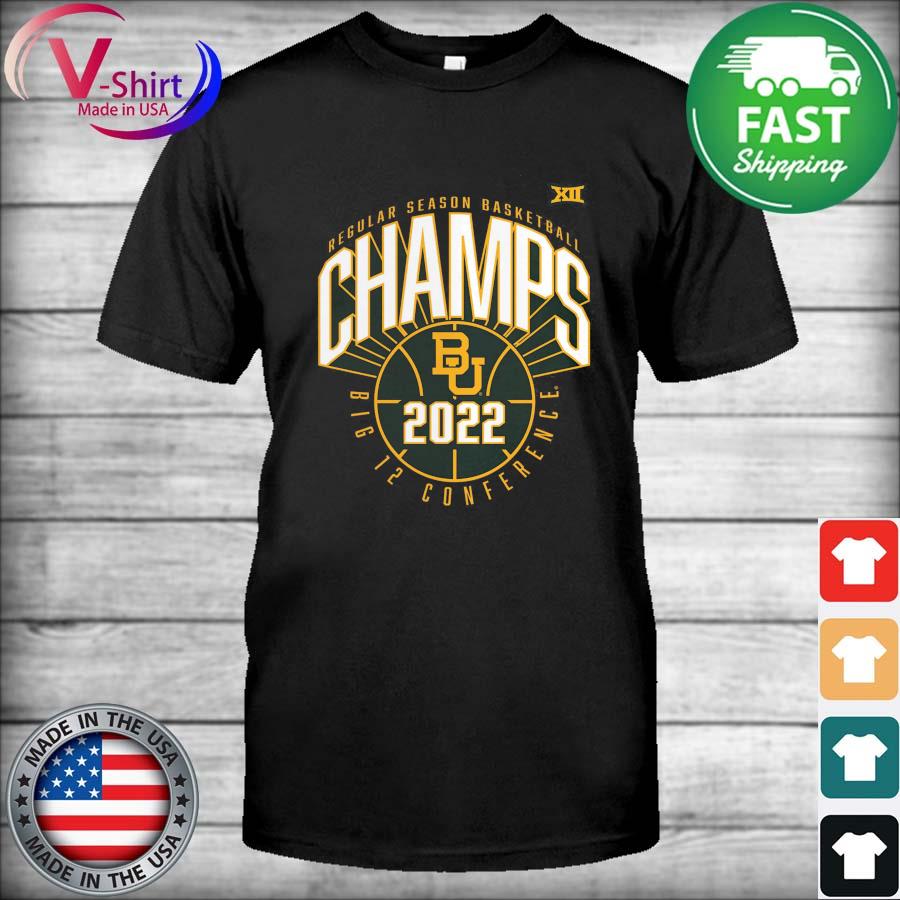 Baylor Bears 2022 Big 12 Men's Basketball Regular Season Champions T-Shirt