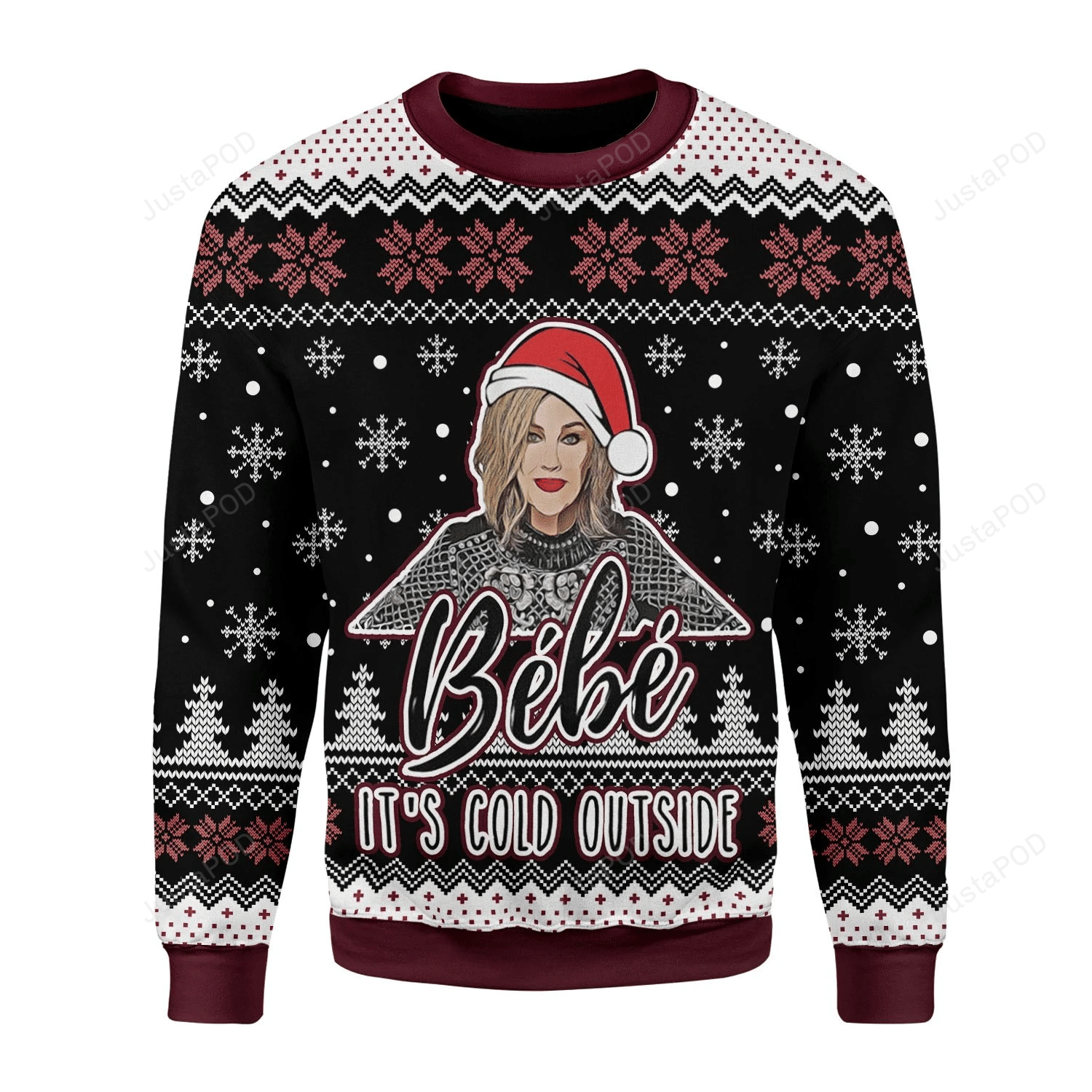 Bb It’s Cold Outside Ugly Christmas Sweater, All Over Print Sweatshirt, Ugly Sweater, Christmas Sweaters, Hoodie, Sweater.png
