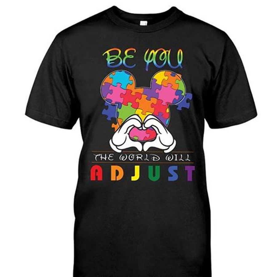 Be You Love The World Will Adjust T Shirt Black B7 Il3ld Plus Size