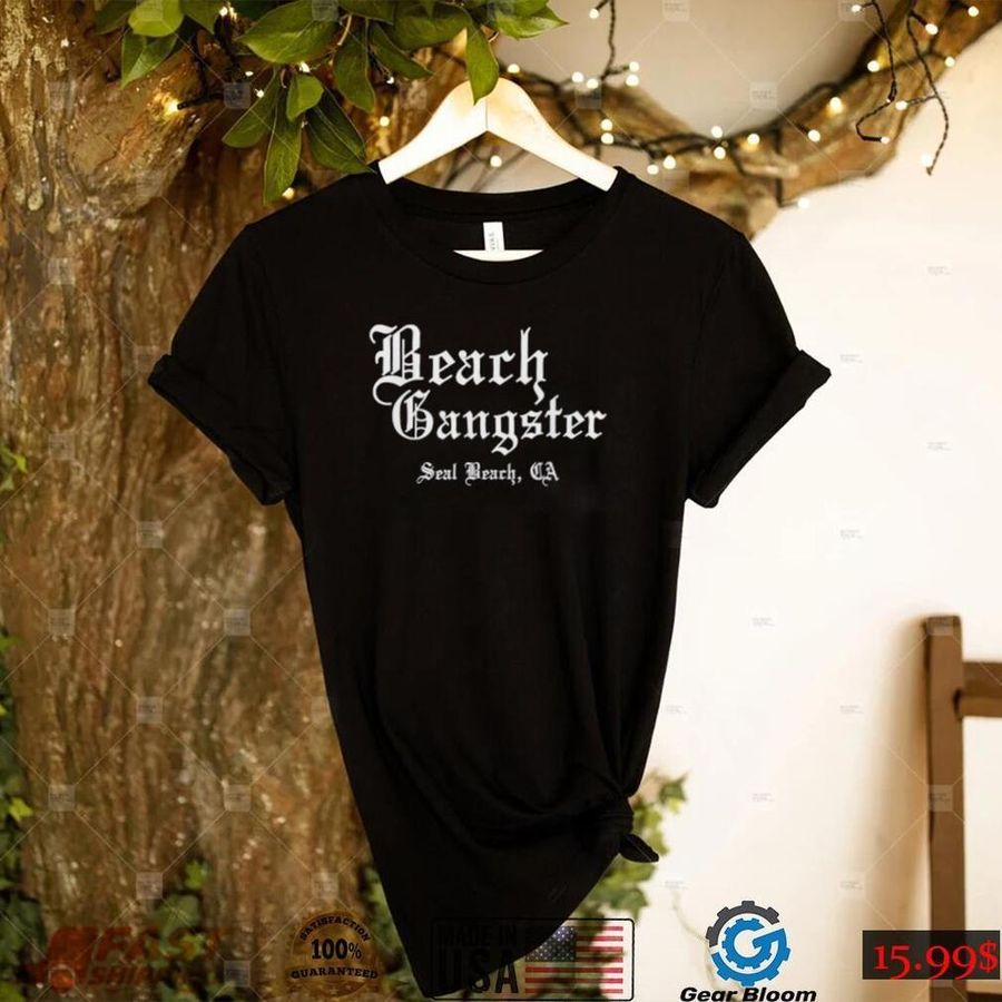Beach Gangster Surfer Summer Ocean Palm Trees Beach Bum Shirt